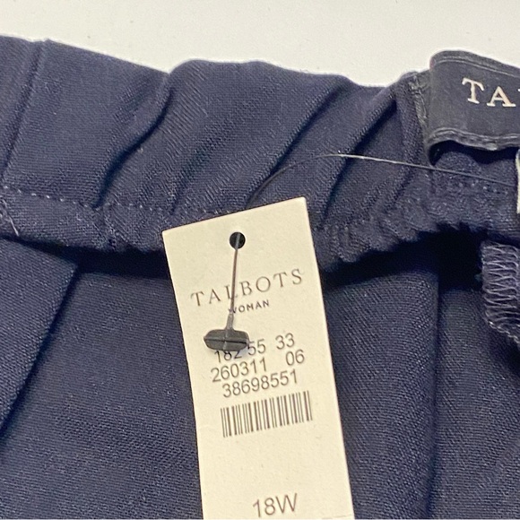 NEW! Talbots women’s dress pants, Size 18W, Style “Lindsey” Color:Navy - Picture 12 of 12